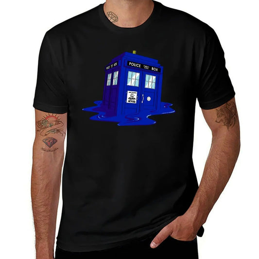 Dr Who Melting Time Machine T-Shirt.