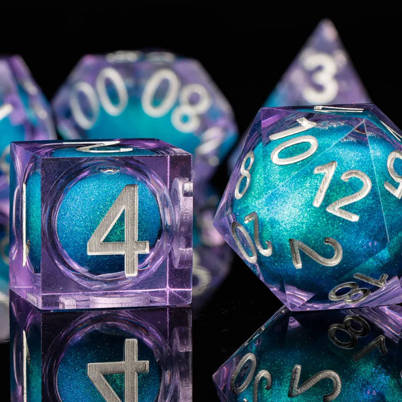 Liquid Core Quicksand D&D Dice Sets.