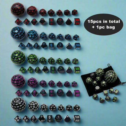 Dungeons and Dragons Polyhedral dice sets. A must for all you D&D geeks!