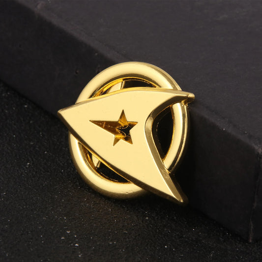 Star Trek Metal Enamel First Generation Captain Badge Pins.