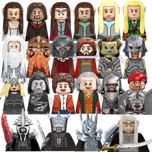 Lord of the Rings brick figures for the LOTR Geeks!