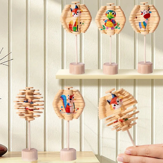 Small Wooden Spiral Tree Toy with character theme. Great for kids and adults alike. Choose from a variety of characters.
